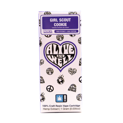 Alive & Well THCa Live Resin 510 Vape Cart - 1 Gram - Indica