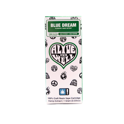Alive & Well THCa Live Resin 510 Vape Cart - 1 Gram - Hybrid