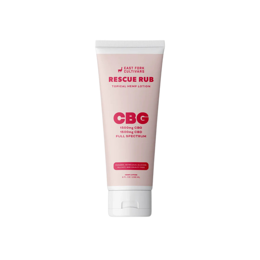 East Fork Cultivars - Rescue Rub Extra Strength Lotion - 1500mg CBG + 1500mg CBD - Full Spectrum