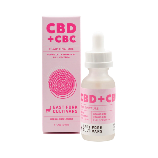 East Fork Cultivars Organic Full Spectrum Tincture 800mg CBD + 200mg CBC