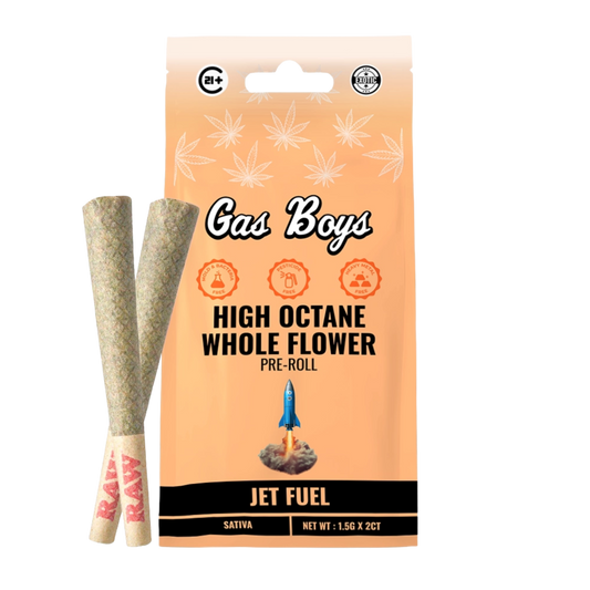 Gas Boys Whole Flower THCA Pre Roll 1.5 Grams x 2 - Sativa